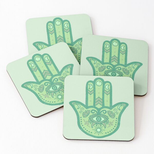 Item preview, Green Mamba | Hamsa Hand Amulet  designed and sold by Bloomandflo.