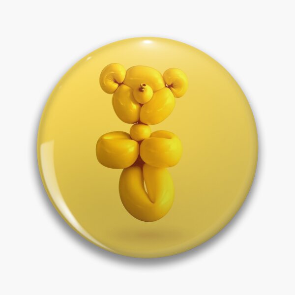 Item preview, Teddy bear balloon in yellow designed and sold by Retro Futurist.