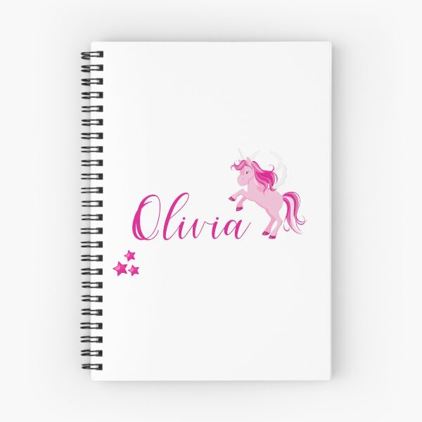 Item preview, Olivia Cute Pink Unicorn  designed and sold by ToniaKroeger.