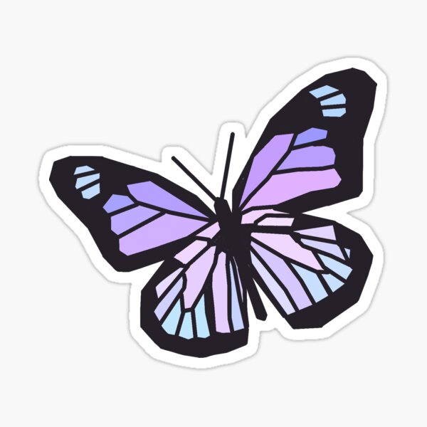Aesthetic Butterfly Background Stickers for Sale | Redbubble