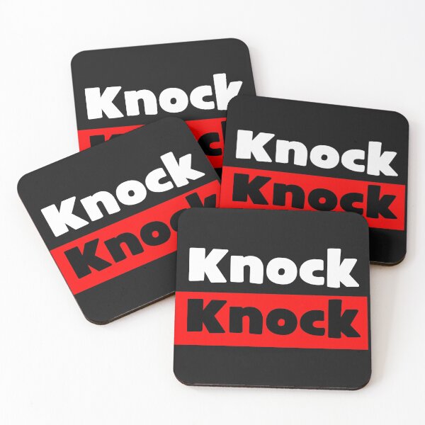 Item preview, Knock Knock on black designed and sold by MixdWerdz.