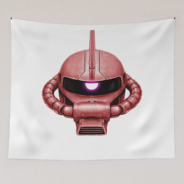 Item preview, Red Zaku Head designed and sold by Andrea Gatti Art.