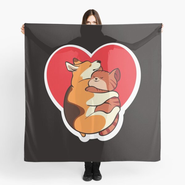 Tucher Lustige Katze Und Hund Redbubble