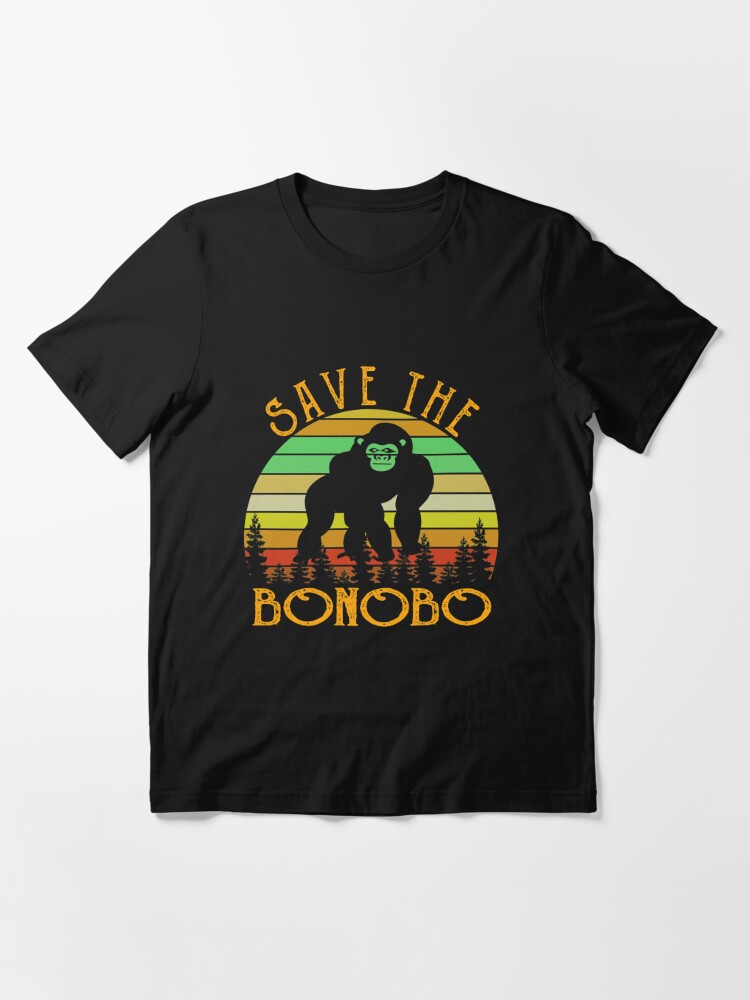 Discover Retro Vintage Save The Bonobo Animal Lover Saying Gift Essential T-Shirt