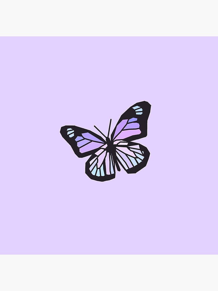 Purple butterfly with purple background 