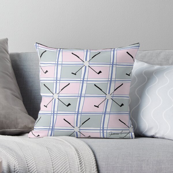 The Art of Golf 9) - Tony Fernandes Throw Pillow