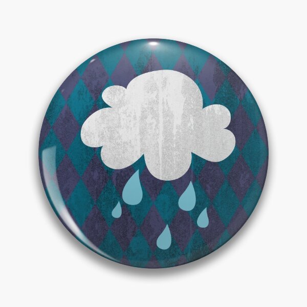 Item preview, Symbol illustration clouds rhombuses rain weather raindrops children's room kids decoration designed and sold by eskima.