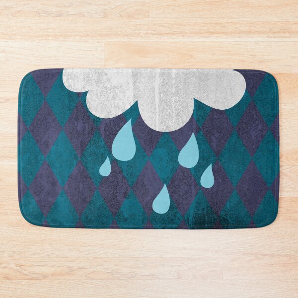 Item preview, Symbol illustration clouds rhombuses rain weather raindrops children's room kids decoration designed and sold by eskima.