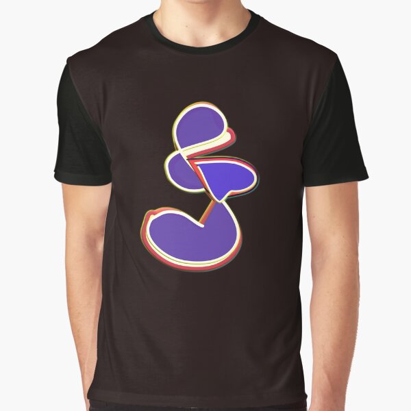 Musical Floor Key 3D Heart Modern Art Stylish design Graphic T-Shirt