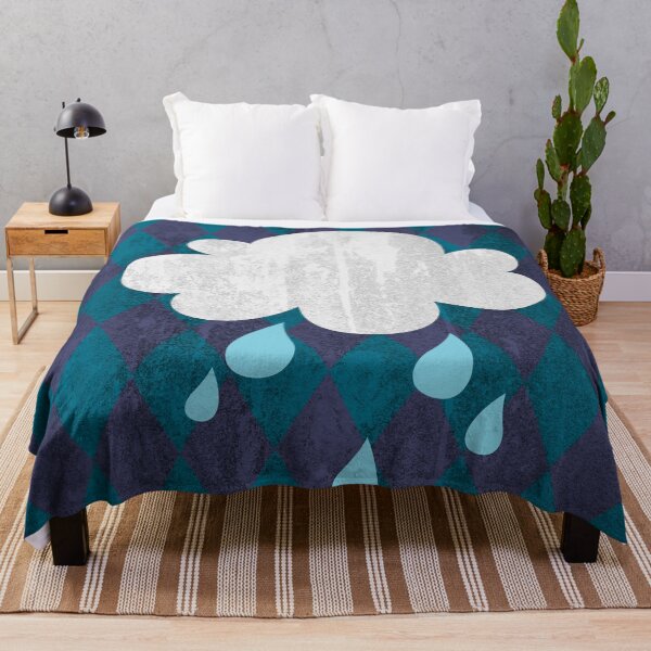 Item preview, Symbol illustration clouds rhombuses rain weather raindrops children's room kids decoration designed and sold by eskima.