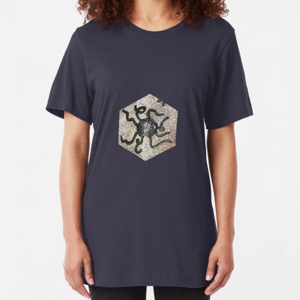 mosaic fish 04 Slim Fit T-Shirt