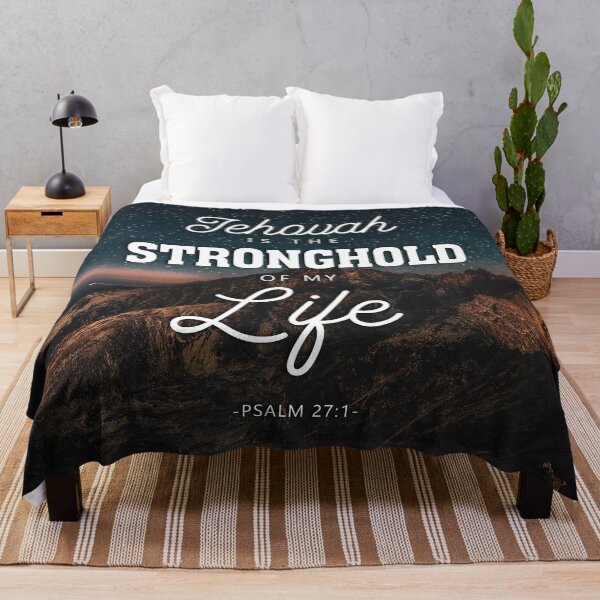 Item preview, Jehovah is the stronghold of my life Psalm 27:1 designed and sold by KA DESIGNS.