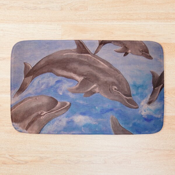 Item preview, A Pod of Playful Jumping Dolphins designed and sold by taiche.