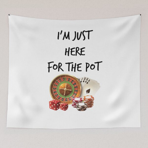 Item preview, I'm just here for the pot, pot gifts ,poker shirt ,funny poker player  designed and sold by Noussairox.