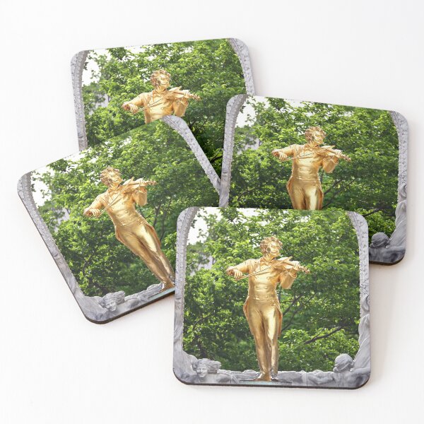Item preview, Golden Johann Strauss monument in Stadtpark Vienna Austria designed and sold by goceris.