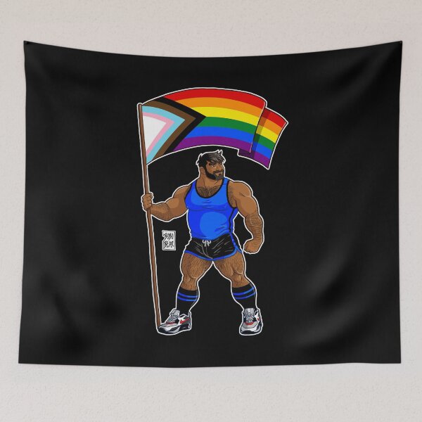 Item preview, ADAM LIKES PRIDE FLAG - SOUTH ASIAN designed and sold by bobobear.