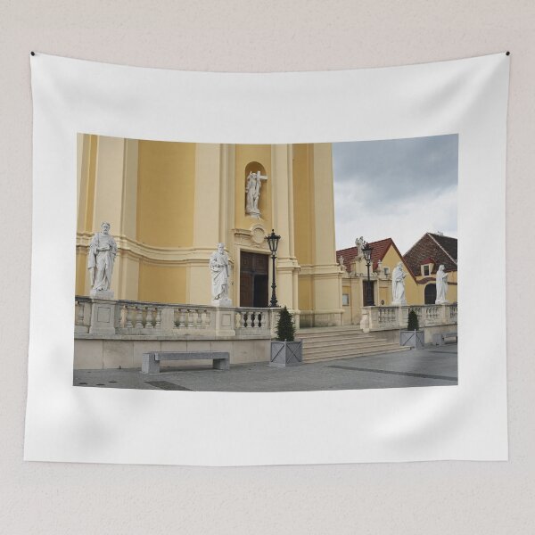 Item preview, Pfarrkirche Church statues and monument in Laxenburg Austria designed and sold by goceris.