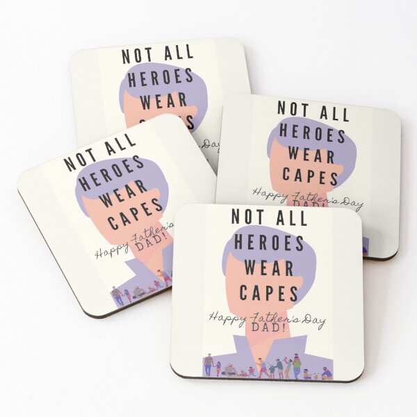 Item preview, "Not all heroes wear capes" Happy Father's Day designed and sold by Dennoir.