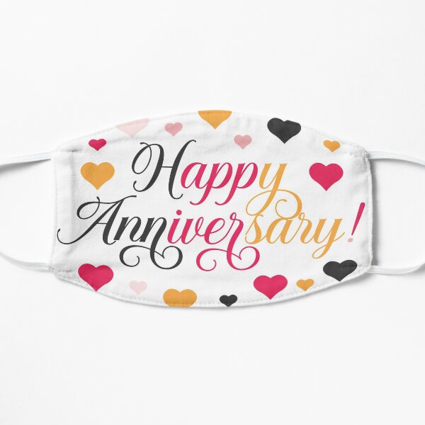 Happy Anniversary Gift Flat Mask