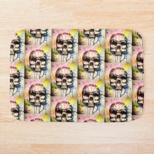 Item preview, Paint splash, rainbow skull designed and sold by LeaDavart.