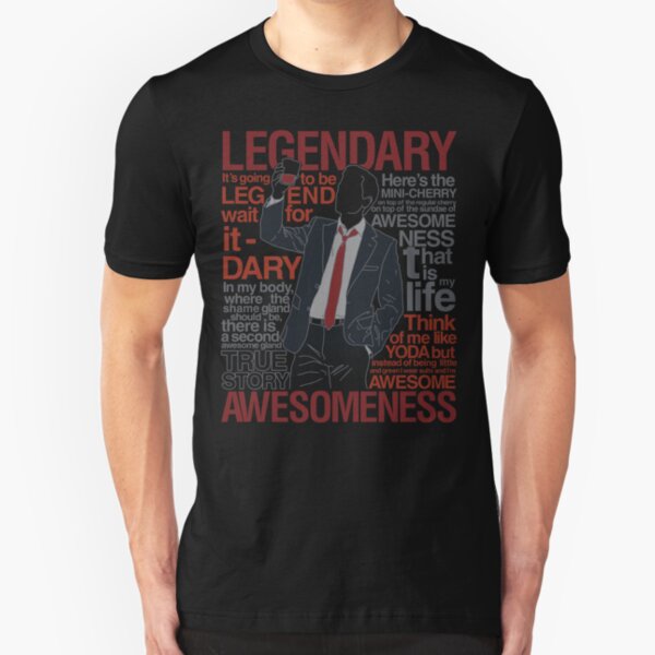 Barney Stinson - Legendary T-shirt of Awesomeness Slim Fit T-Shirt