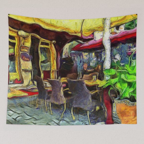 Item preview, Sidewalk Cafe Old Istanbul Turkey KPA designed and sold by karynpeters.