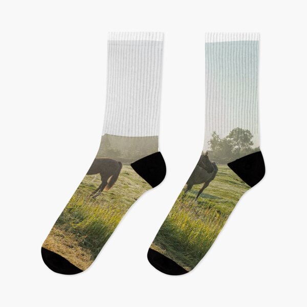 Item preview, Horses on a foggy morning designed and sold by Photopat.