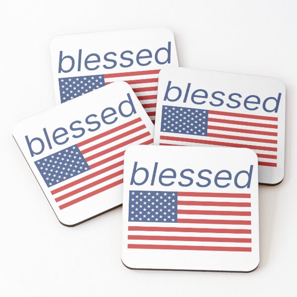 Item preview, Blessed America - USA Flag designed and sold by Lounaadam.