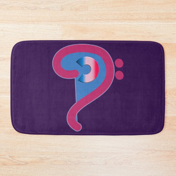 Item preview, Musical F key 3D Coeur Art Moderne blue white red theme. designed and sold by Ralek.