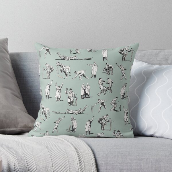 Cricket (Teal) Throw Pillow