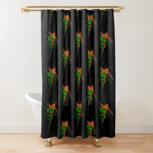 Cluster of clefs - - repeating a detail makes a pattern Shower Curtain