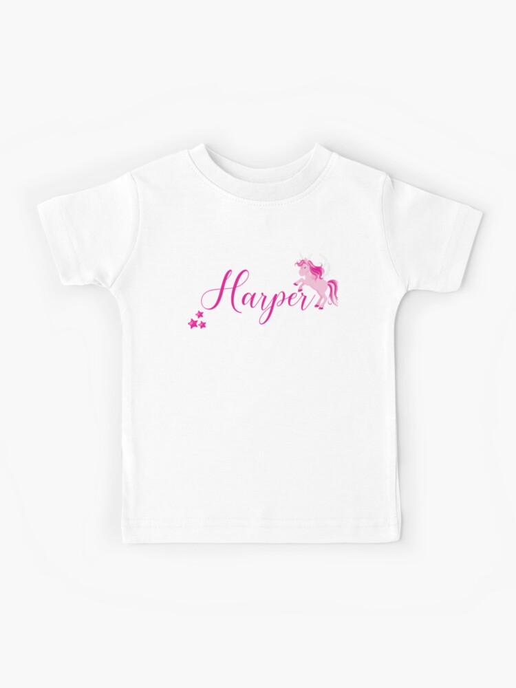 Personalized Name Toddler/Kids Short Sleeve T-Shirt Mashed Clothing Harper 