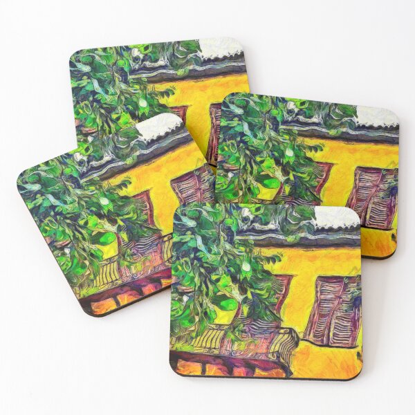 Item preview, Yellow House in Athens Greece KPA designed and sold by karynpeters.