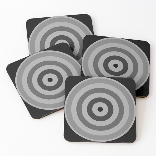 Item preview, Geometric Pattern: Rondel: Monochrome Gradient Silver designed and sold by Red Wolf.