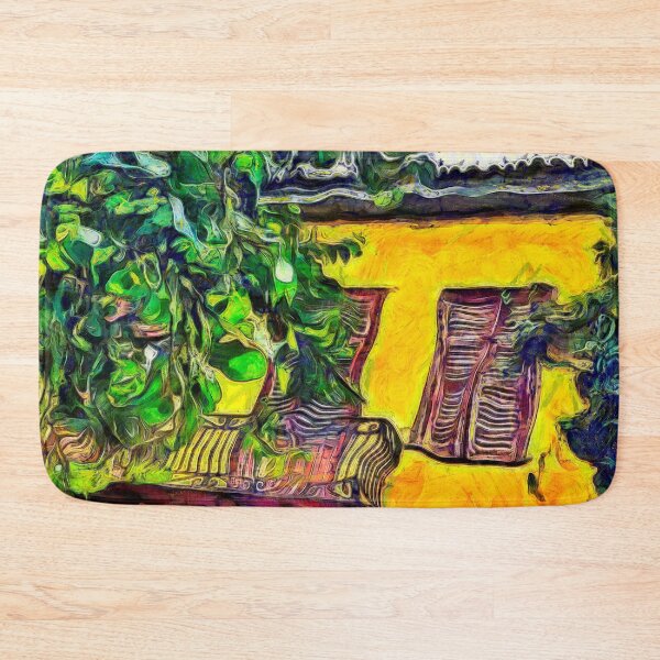 Item preview, Yellow House in Athens Greece KPA designed and sold by karynpeters.