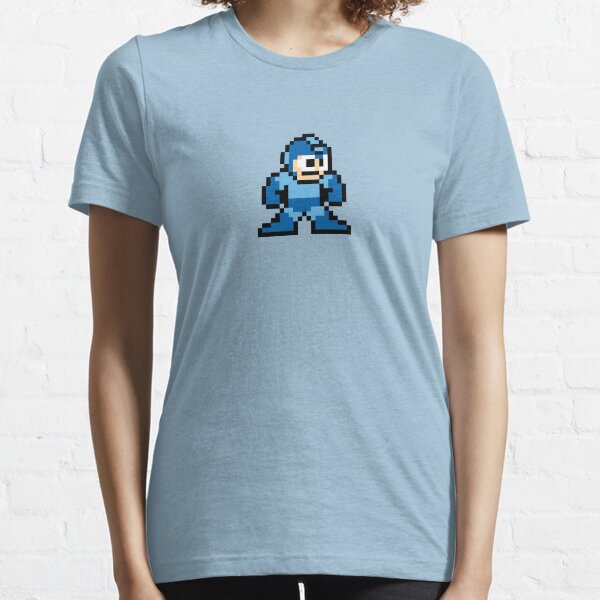 Pixel Megaman Standing Essential T-Shirt