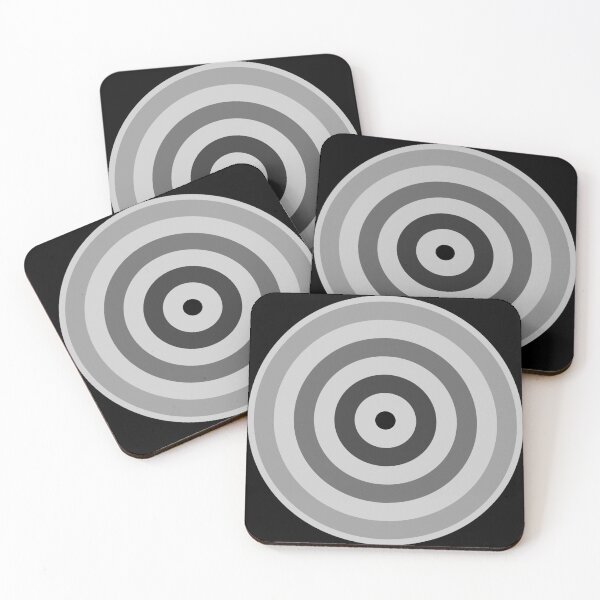 Item preview, Geometric Pattern: Rondel: Monochrome Gradient Ash designed and sold by Red Wolf.