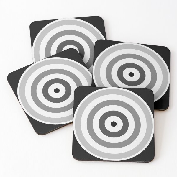 Item preview, Geometric Pattern: Rondel: Monochrome Gradient Snow designed and sold by Red Wolf.