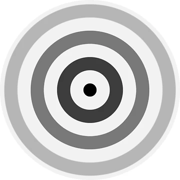 Artwork thumbnail, Geometric Pattern: Rondel: Monochrome Gradient Snow by Red Wolf