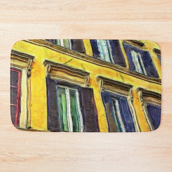 Item preview, Old Building with Shutters Rome Italy KPA designed and sold by karynpeters.