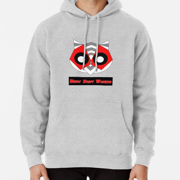 Night Shift Worker_red Pullover Hoodie