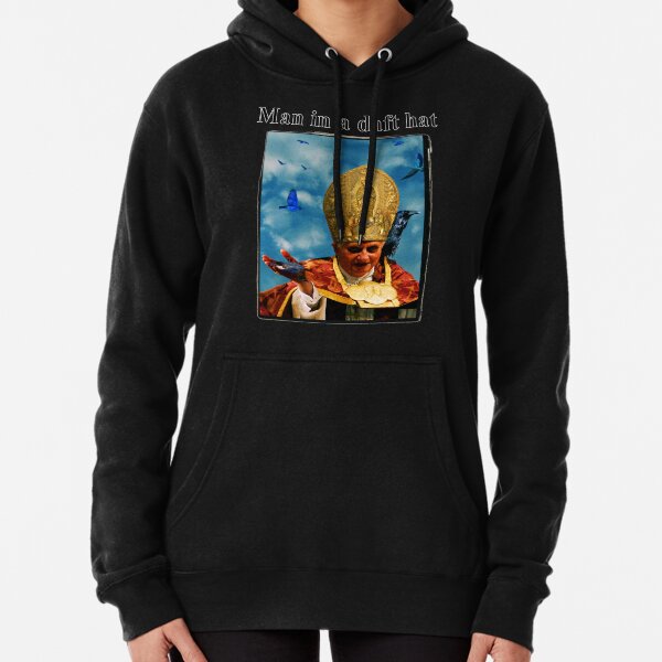 Man in a daft hat Pullover Hoodie