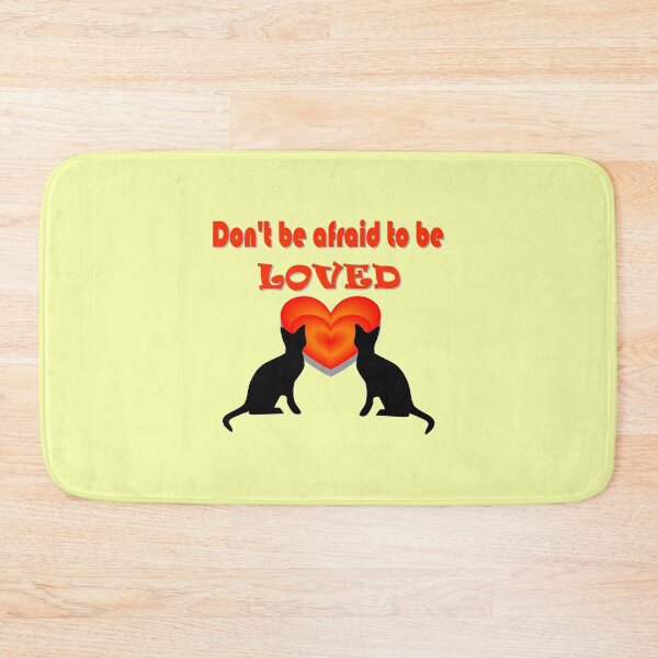 Item preview, Don't be afraid to be LOVED. A pair of cats designed and sold by helenkaiy.