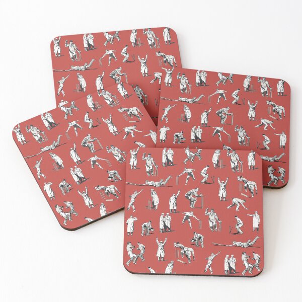 Cricket (Red) Coasters (Set of 4)