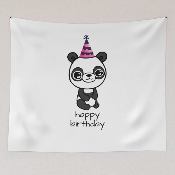 Item preview, Happy Birthday Panda designed and sold by jakezbontar.