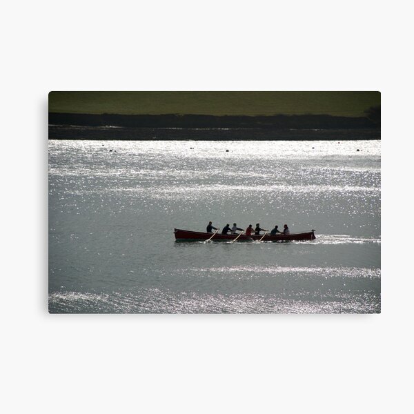 Item preview, Silhouette of Gig boat racers, St Mawes, Cornwall designed and sold by silverportpics.