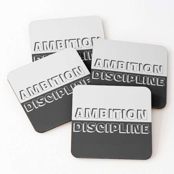 Item preview, Ambition and Discipline designed and sold by MyAwesomeBubble.