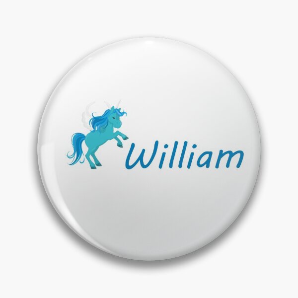 Item preview, William Cute Blue Unicorn  designed and sold by ToniaKroeger.