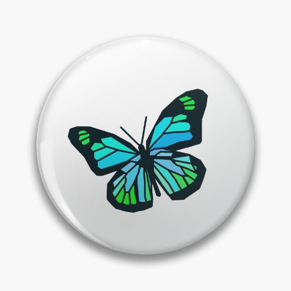 Item preview, Neon blue and green butterfly designed and sold by Amy Shimizu.