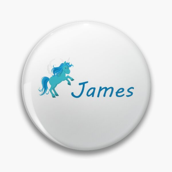 Item preview, James Cute Blue Unicorn  designed and sold by ToniaKroeger.